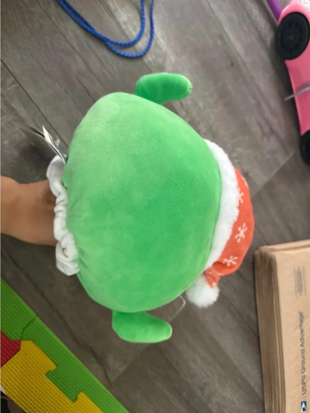 Squishmallows Plush Snowman Hat in Red and White